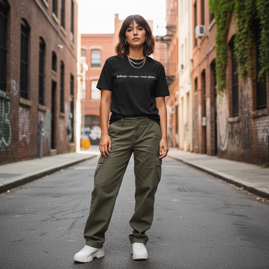 goBorgh® Word Lab cra-way Math Delulu Oversized Tee | Streetwear