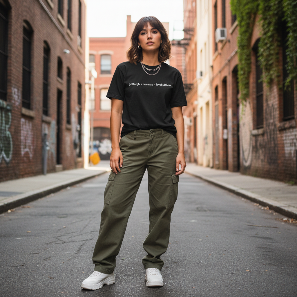 goBorgh® Word Lab cra-way Math Delulu Oversized Tee | Streetwear