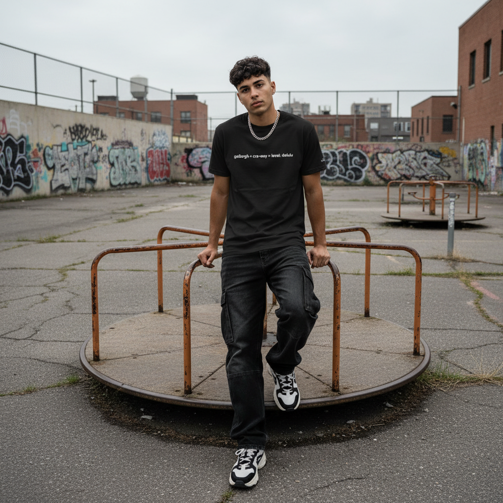 goBorgh® Word Lab cra-way Math Delulu Oversized Tee | Streetwear